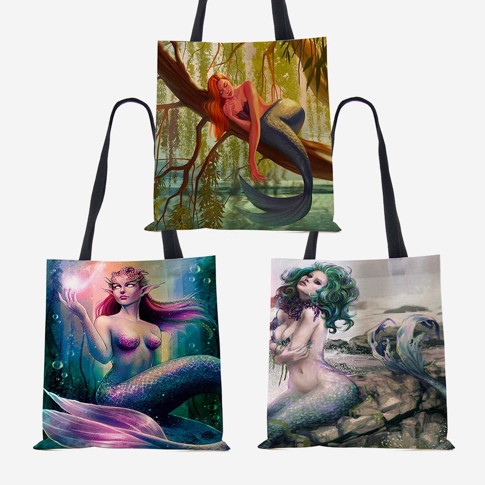 Mermaid Tote Bags