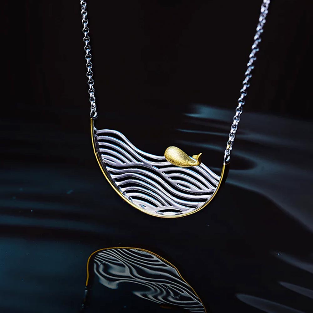 Roaming Whale Necklace