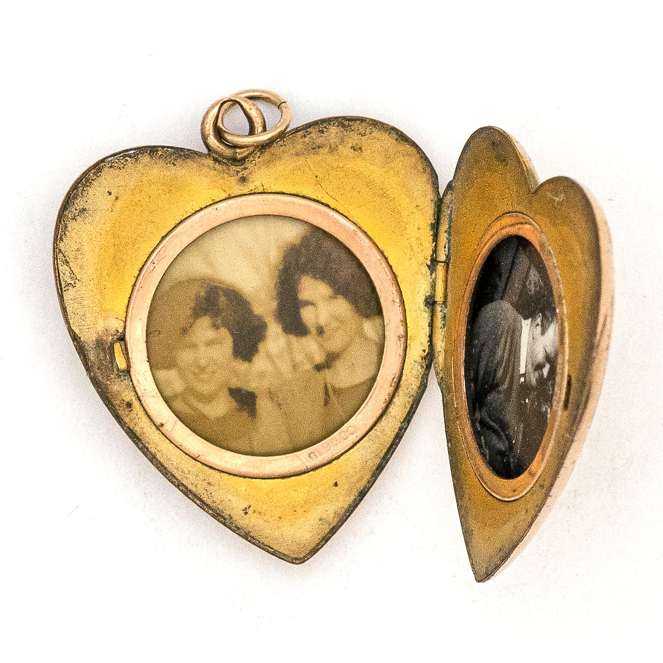 Opal Heart Antique Locket