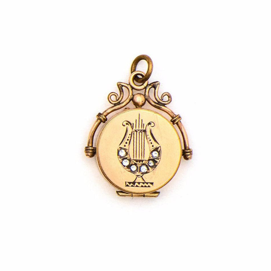 Lyre Locket - Luna & Stella - Grandmother Locket
