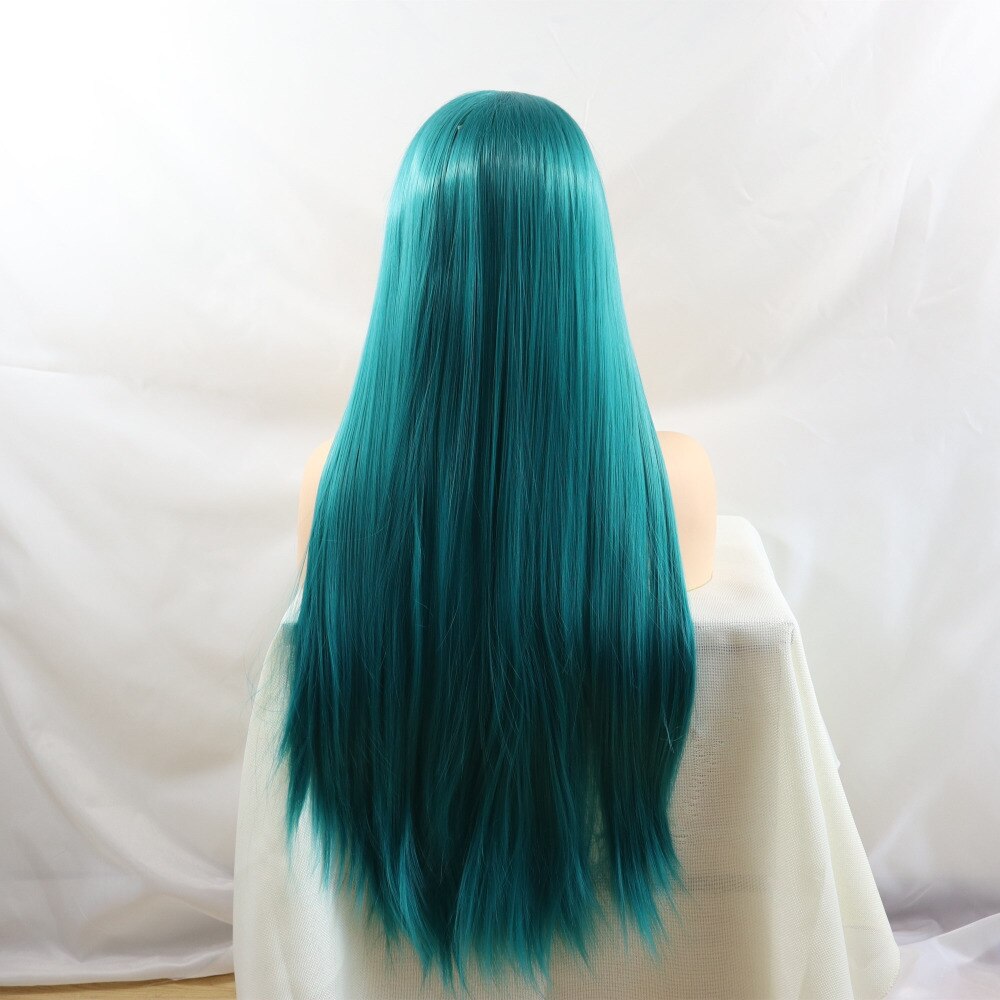 realistic blue wig