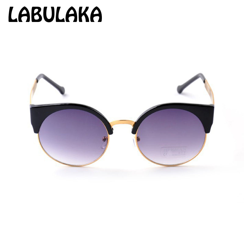 Cat Eye Vintage Sunglasses Women Top Fashion Girls Summer Retro Round Sun Glasses Cat Eye Gafas Oculos Casual Shades