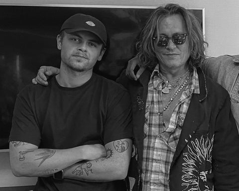 Aleksander Aas and Johnny Depp