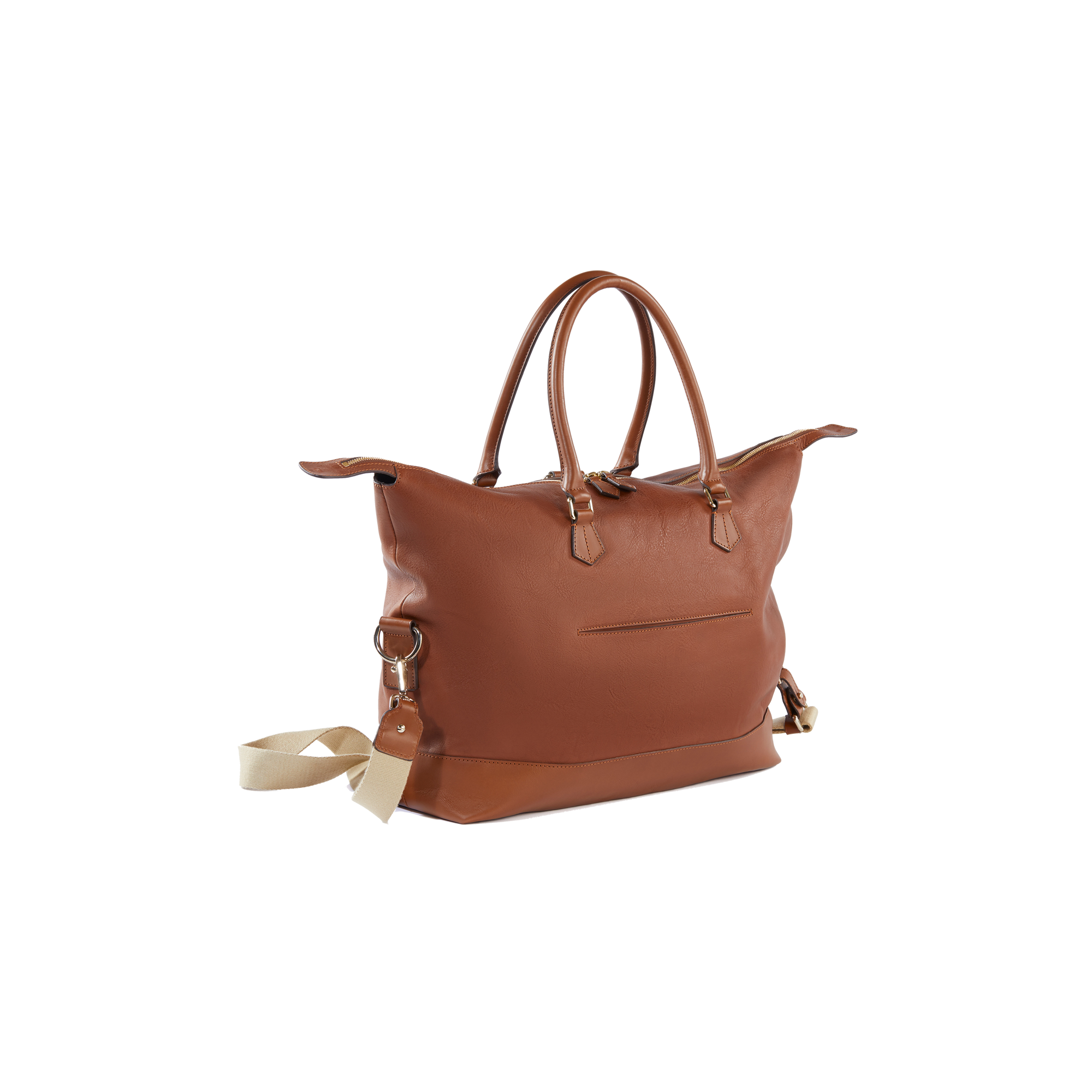 Collette Hybrid Leather Diaper Bag in Copper, Made in Italy - Alise Design