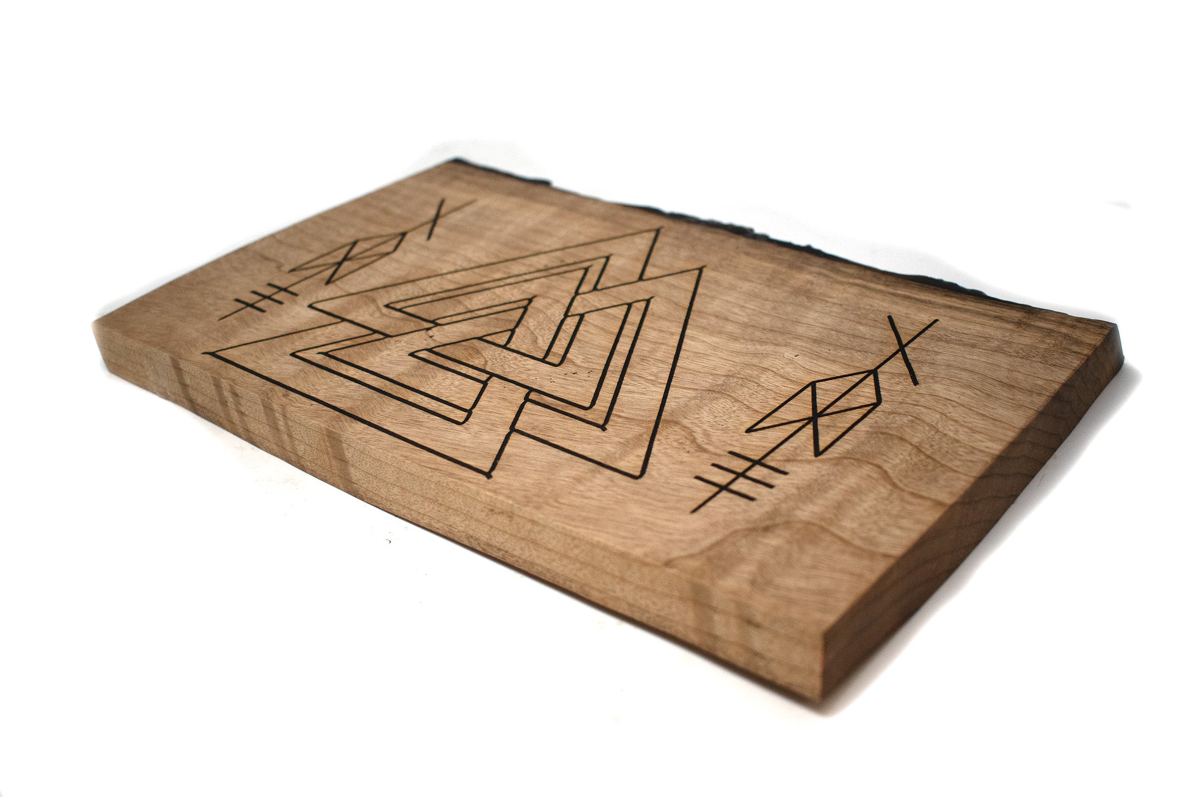 Valknut & Odin bindrune offering tray