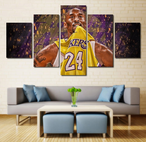 Buy Canvas Print Kobe Bryant (Back) Lakers Poster Wall Art - KatiaSkye