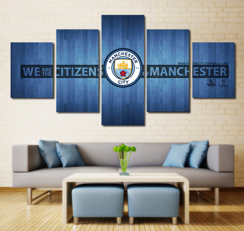 Manchester City F.C. Wall Art Canvas Painting | Free Shipping