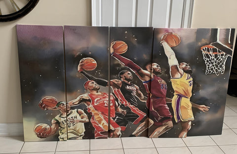 Evo Lebron James Canvas Wall Art