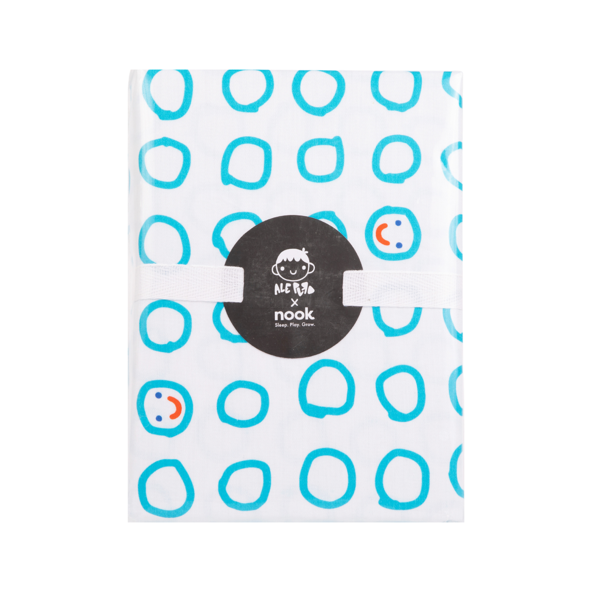 Image of Ale Puro Fitted Crib Sheet - Organic Circles