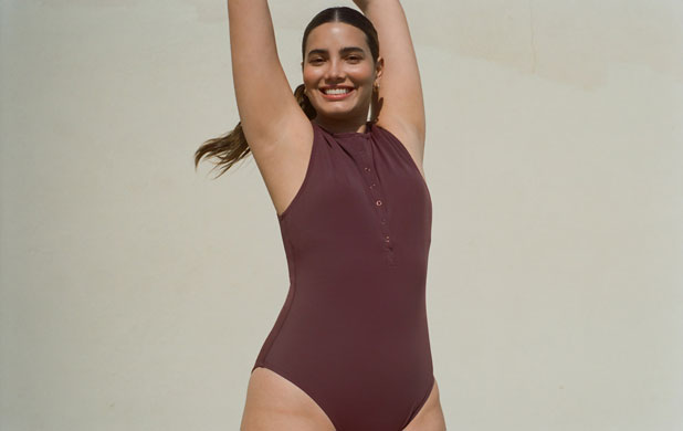 The Peggy One-Piece Swimsuit  Swimsuits for big bust, One piece swimsuit, Large  bust swimsuit