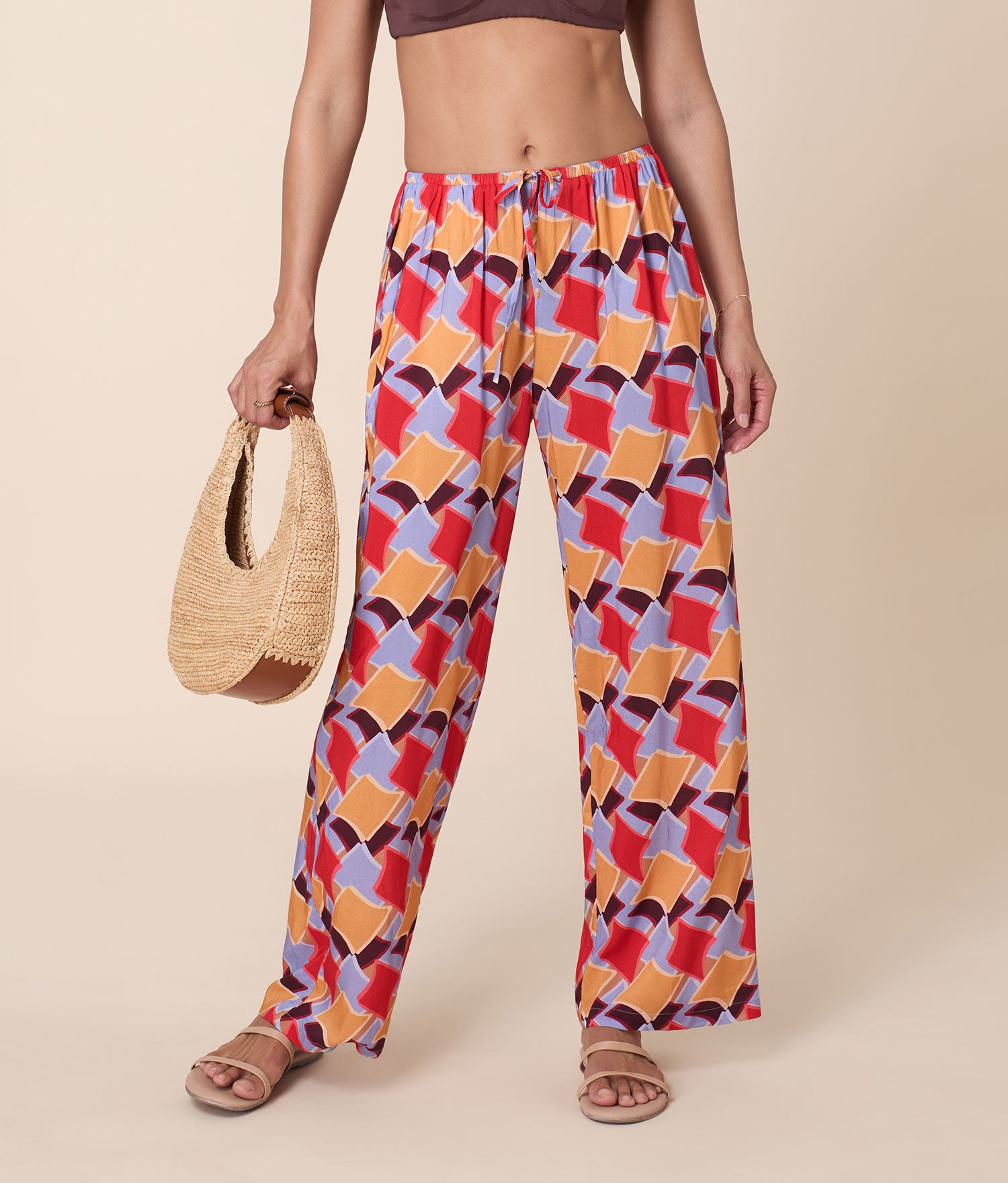 The Wide Leg Pant - Wide Rib - Black – Andie Swim