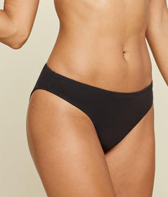EcoDIM tummy-flattening high rise bikini knickers in black