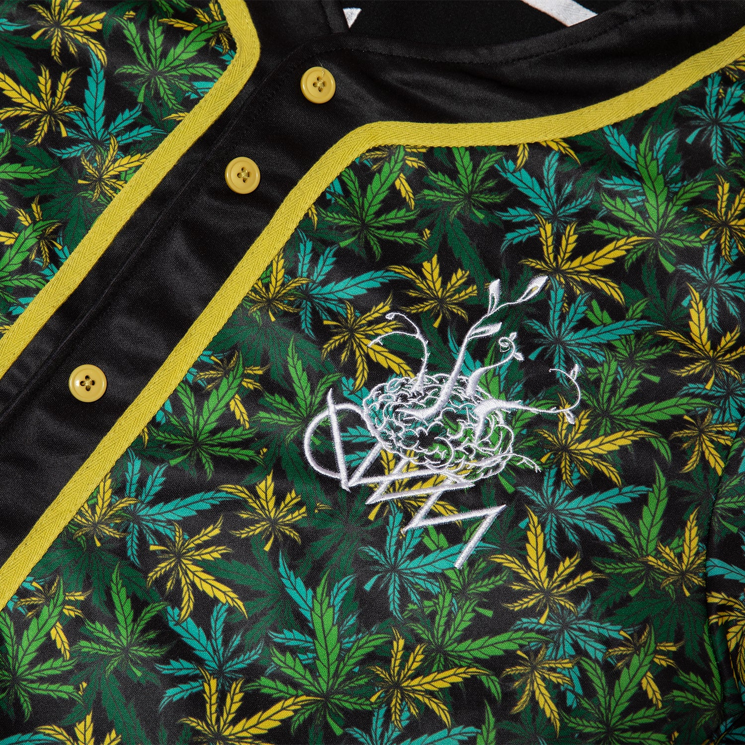 ganja white night baseball jersey