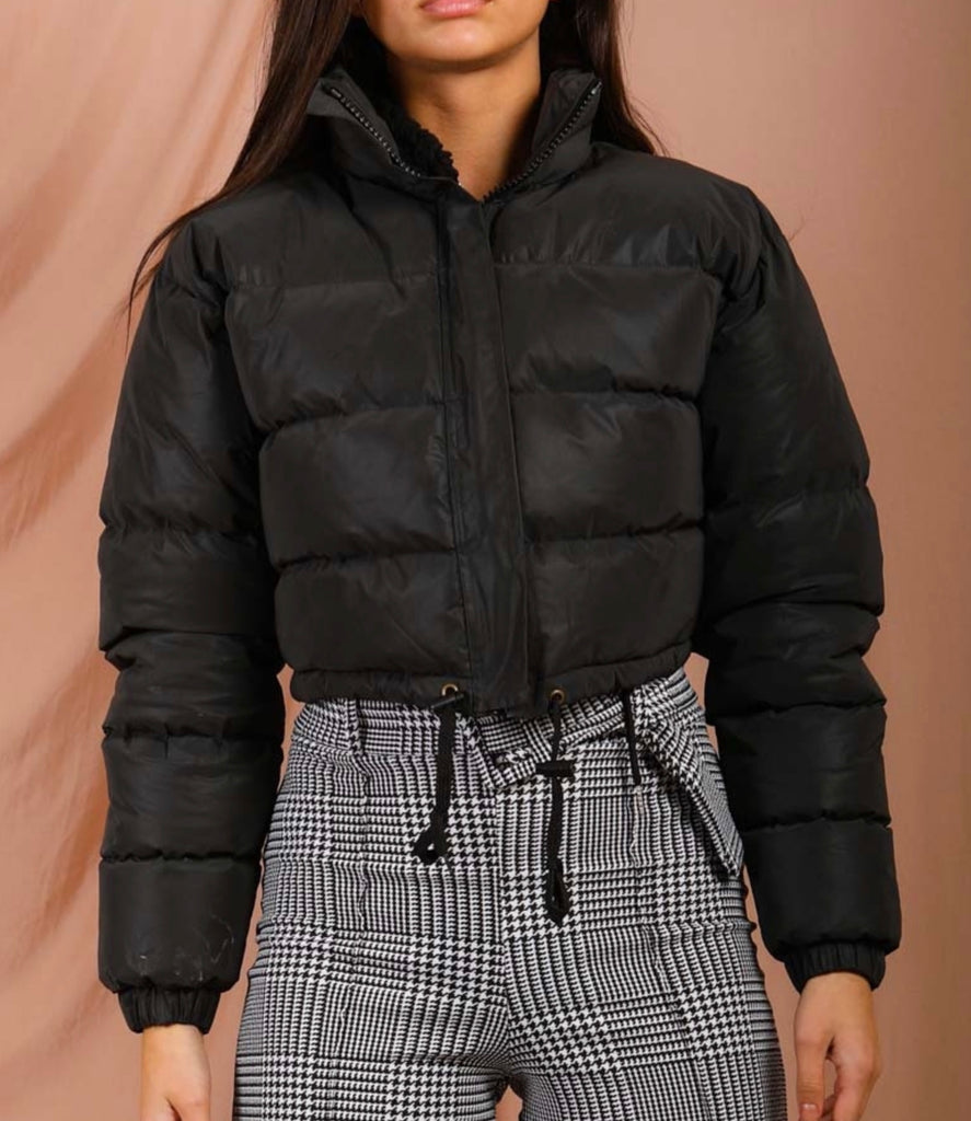 puffer jacket cropped