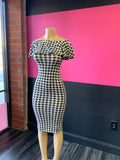 Checkered Tube Dress
