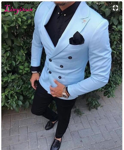 light blue suit mens