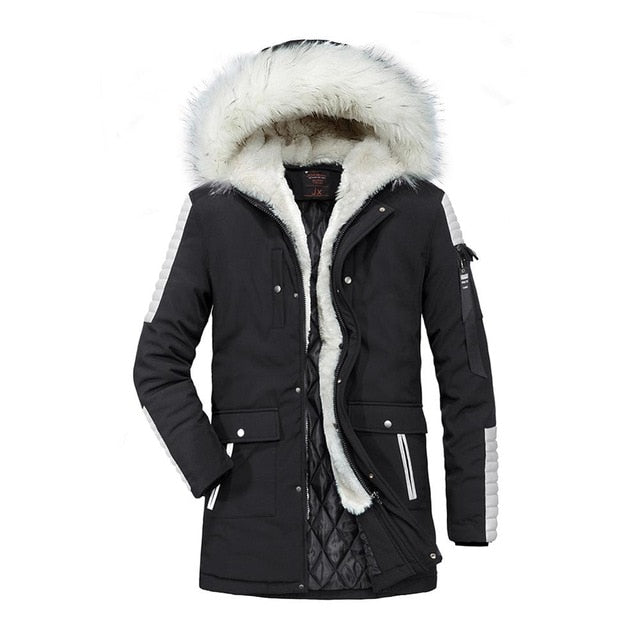 mens military parka with fur hood