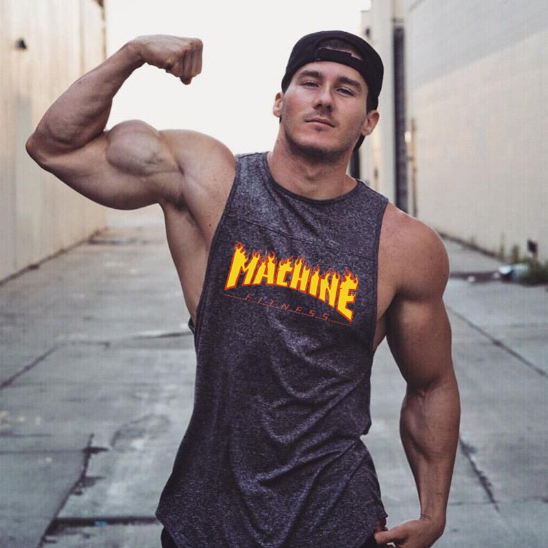 Animal Gyms Tank Top Men Workout Clothing Bodybuilding Stringer Muscle Vests Cotton Patchwork Singlets Debardeur Fitness Homme