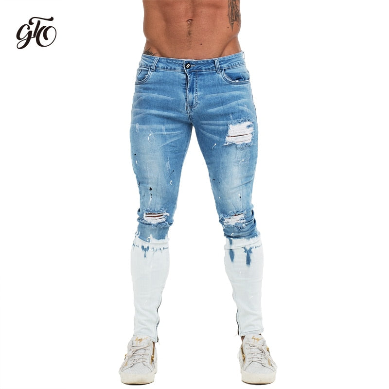 ripped denim jeans mens skinny