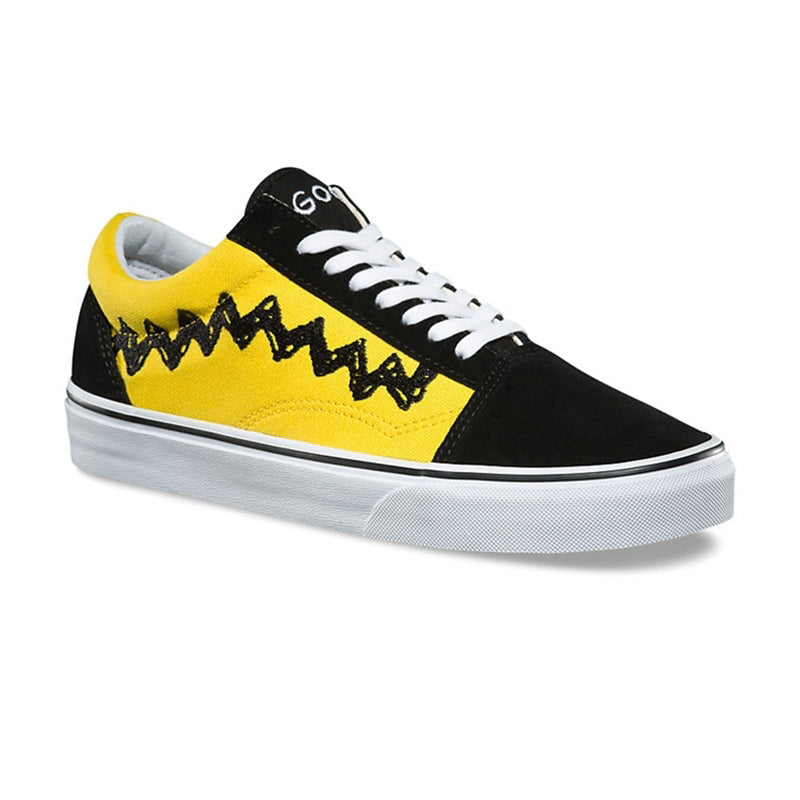 vans old skool charlie brown yellow