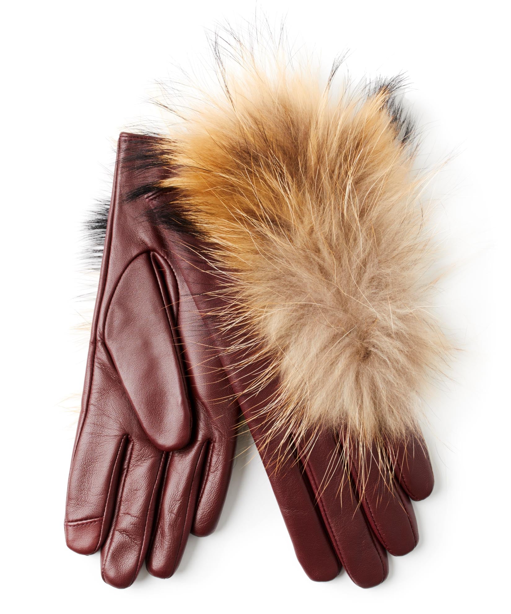 raccoon fur gloves