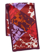 Russet - Patch Floral Silk Scarf