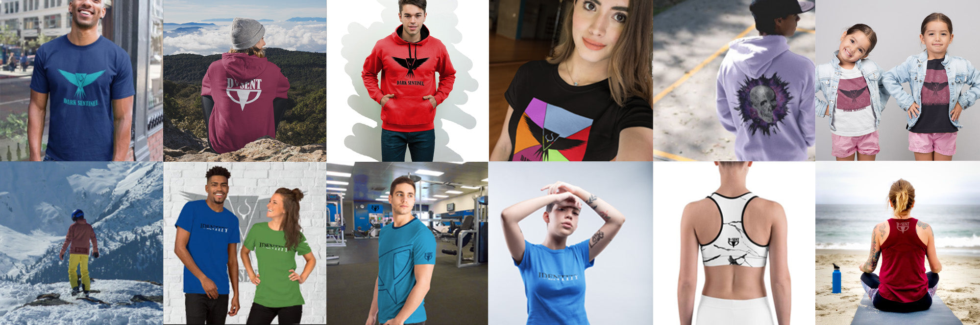 People wearing DSent clothing