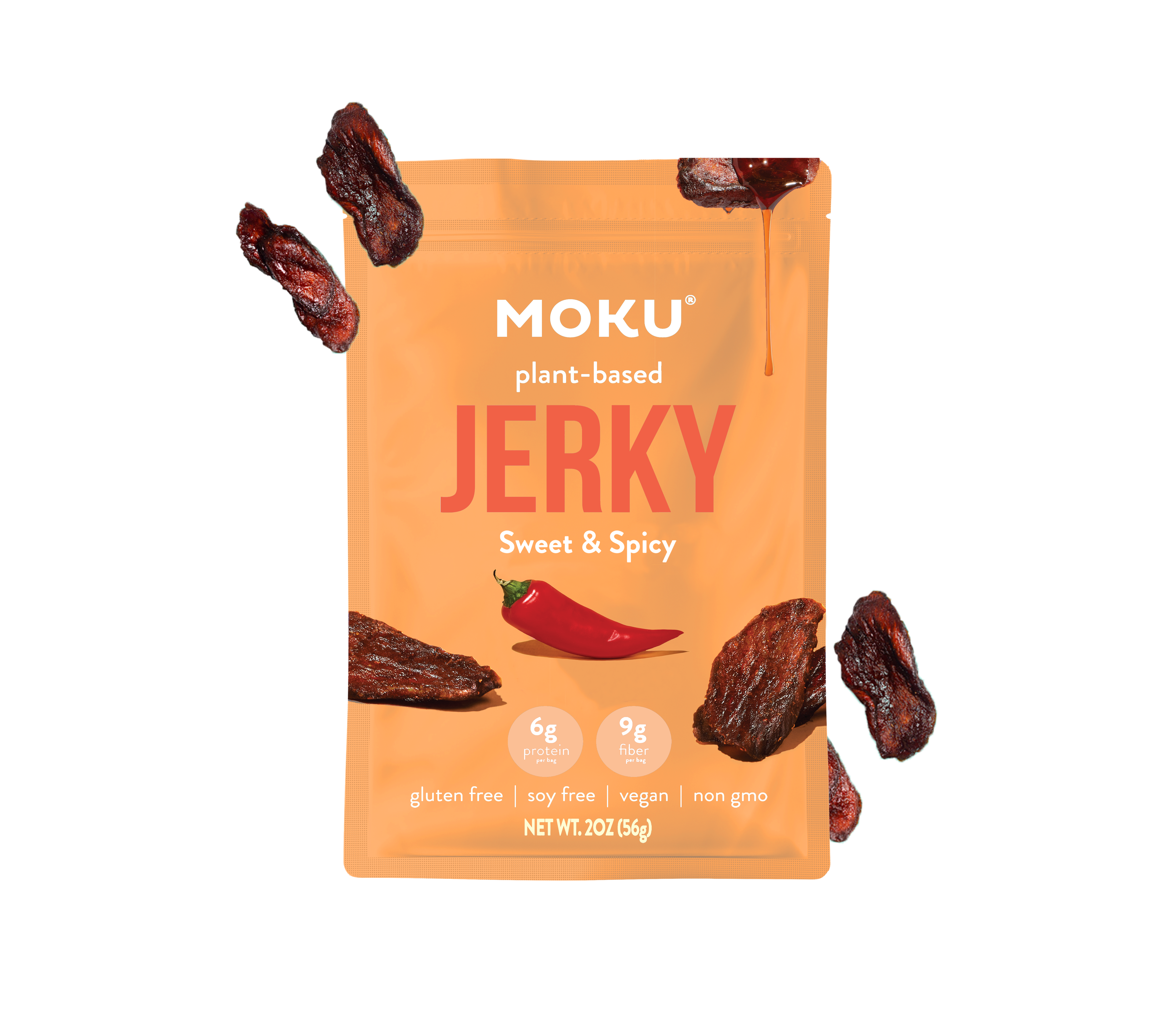 Sweet & Spicy Mushroom Jerky - Moku Foods product image