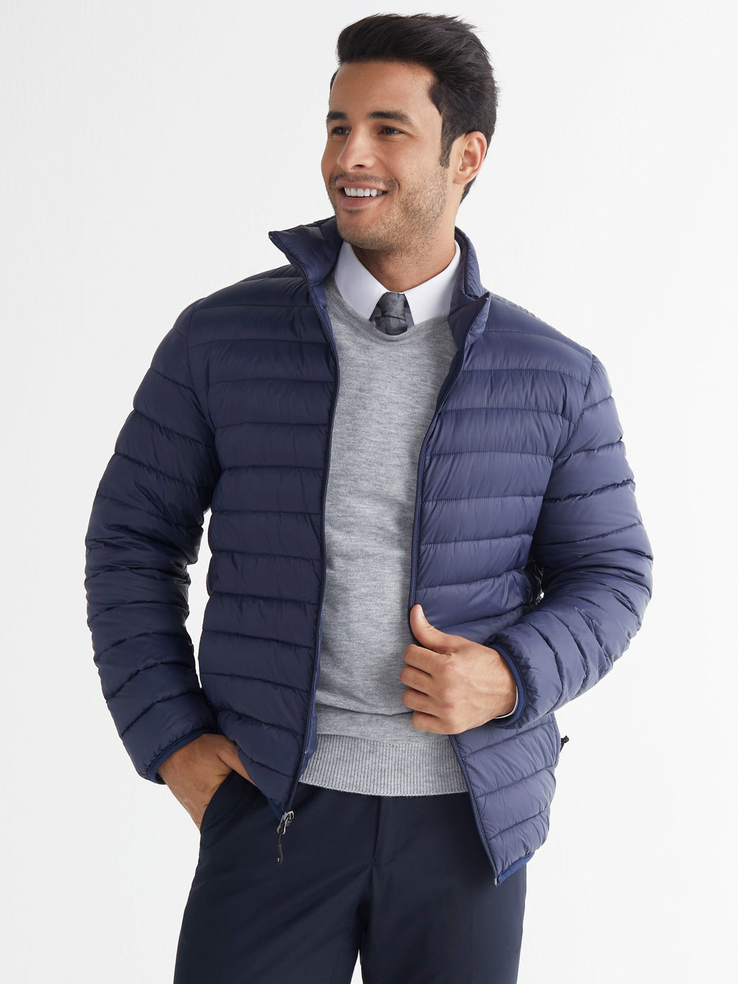 Men's Puffer Jacket - Classic Navy — Westin Wardrobe