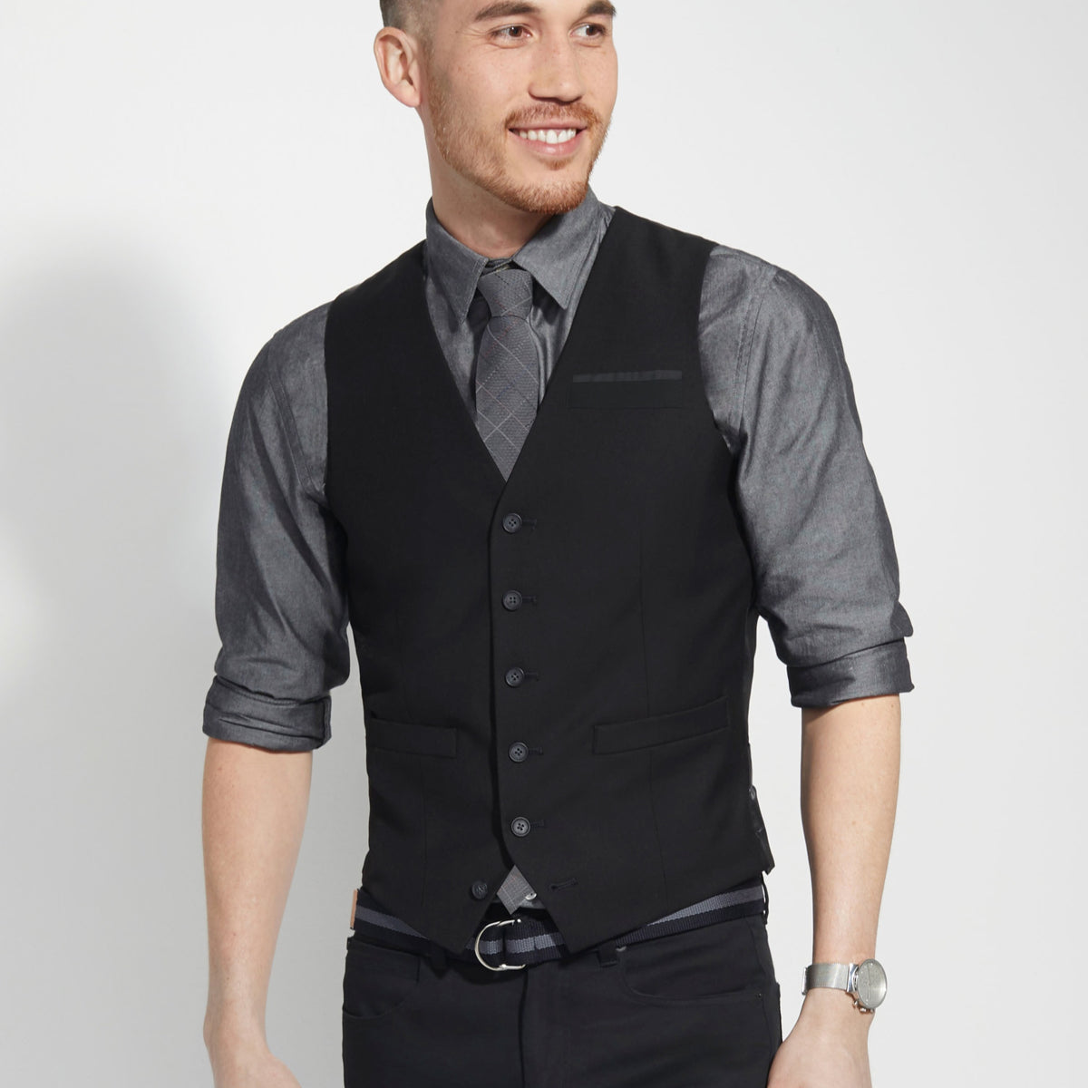 Men's James Vest - Black — Westin Wardrobe