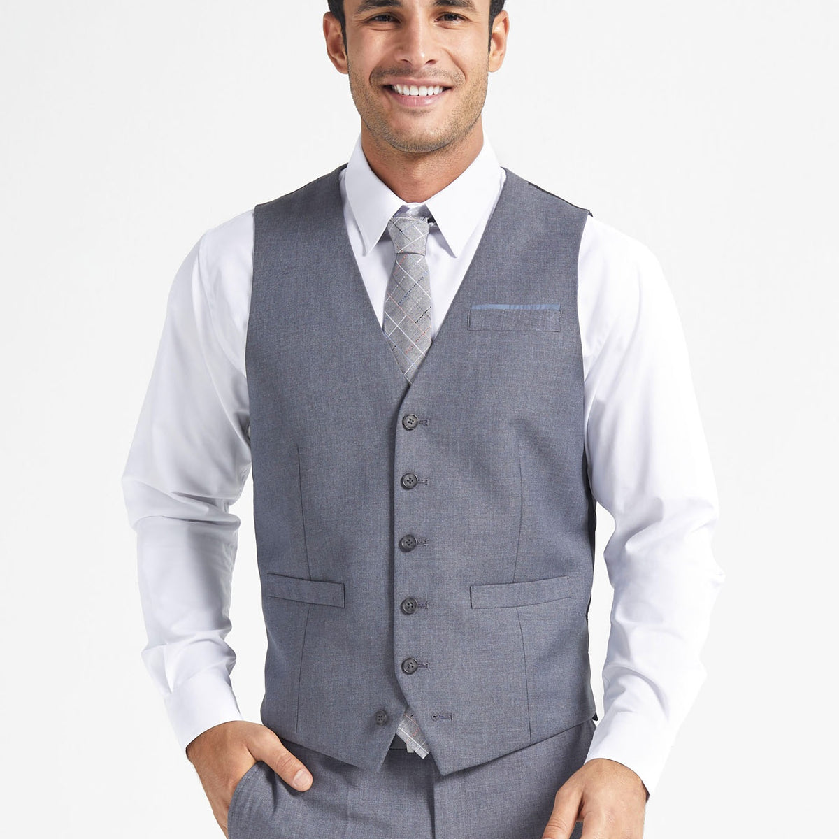 Men's James Vest - Empire Grey — Westin Wardrobe