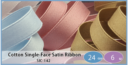 SIC-142(Cotton Single-Face Satin Ribbon)