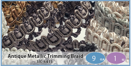 SIC-6415(Antique Metallic Trimming Braid)