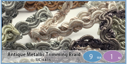 SIC-6416(Antique Metallic Trimming Braid)