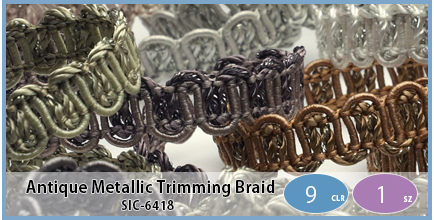 SIC-6418(Antique Metallic Trimming Braid)