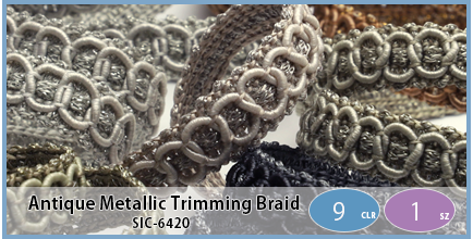 SIC-6420(Antique Metallic Trimming Braid)