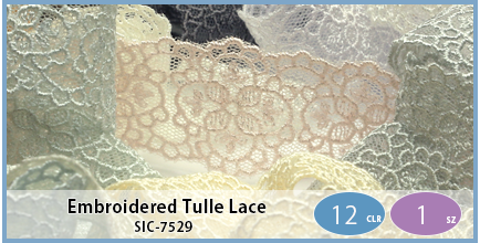 SIC-7529(Embroidered Tulle Lace)
