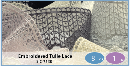 SIC-7530(Embroidered Tulle Lace)
