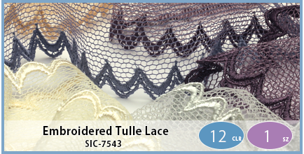 SIC-7543(Embroidered Tulle Lace)