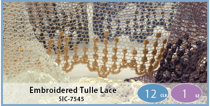 SIC-7545(Embroidered Tulle Lace)