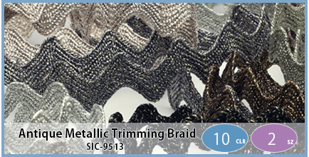 SIC-9513(Antique Metallic Trimming Braid)