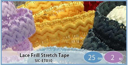 SIC-ET010(Lace Frill Stretch Tape)