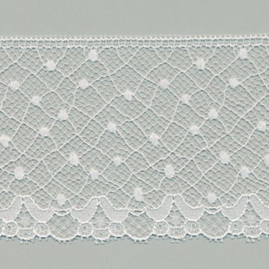 Leavers Trimming Lace #01 White - RiBBONs B2B