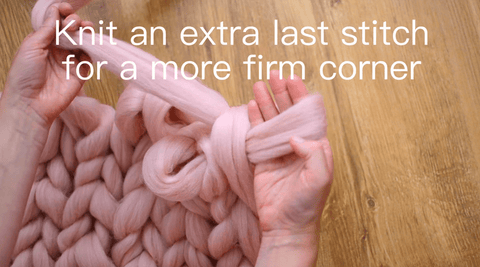 How to knit a chunky blanket in one hour with merino wool 