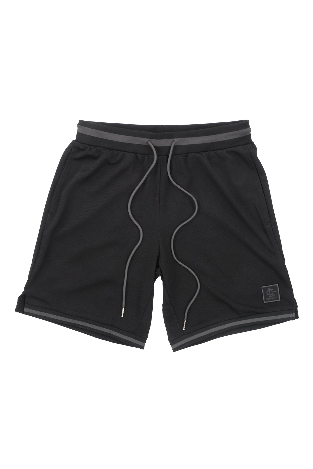 black jersey shorts