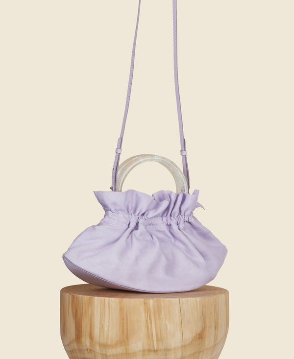 lilac handbag