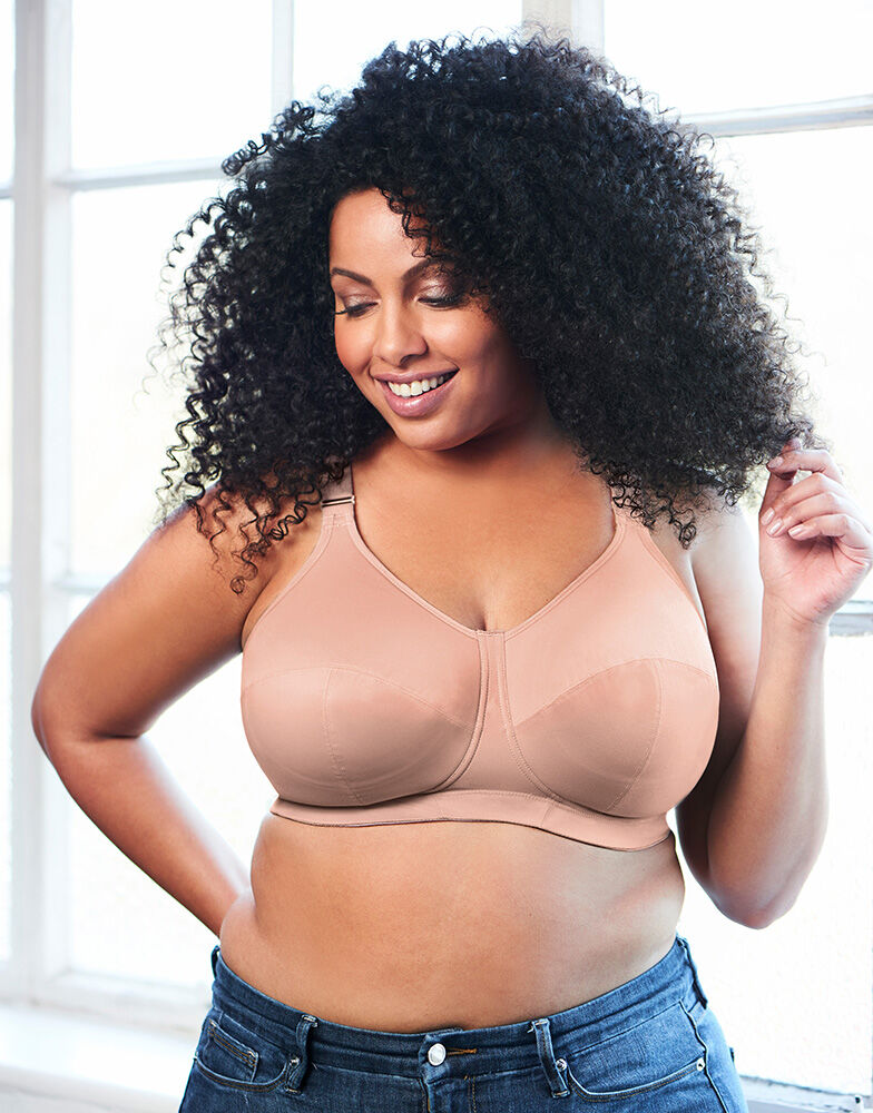 Goddess Women's Plus Size Kayla Underwire Banded Bra, Taupe Leo, 38J 