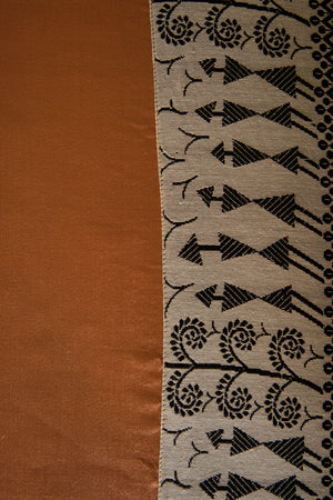 Spice Brown Cotton Bedcover