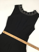 Load image into Gallery viewer, ALAIA Size M/L BLACK GOWN SLEEVELESS STUDS