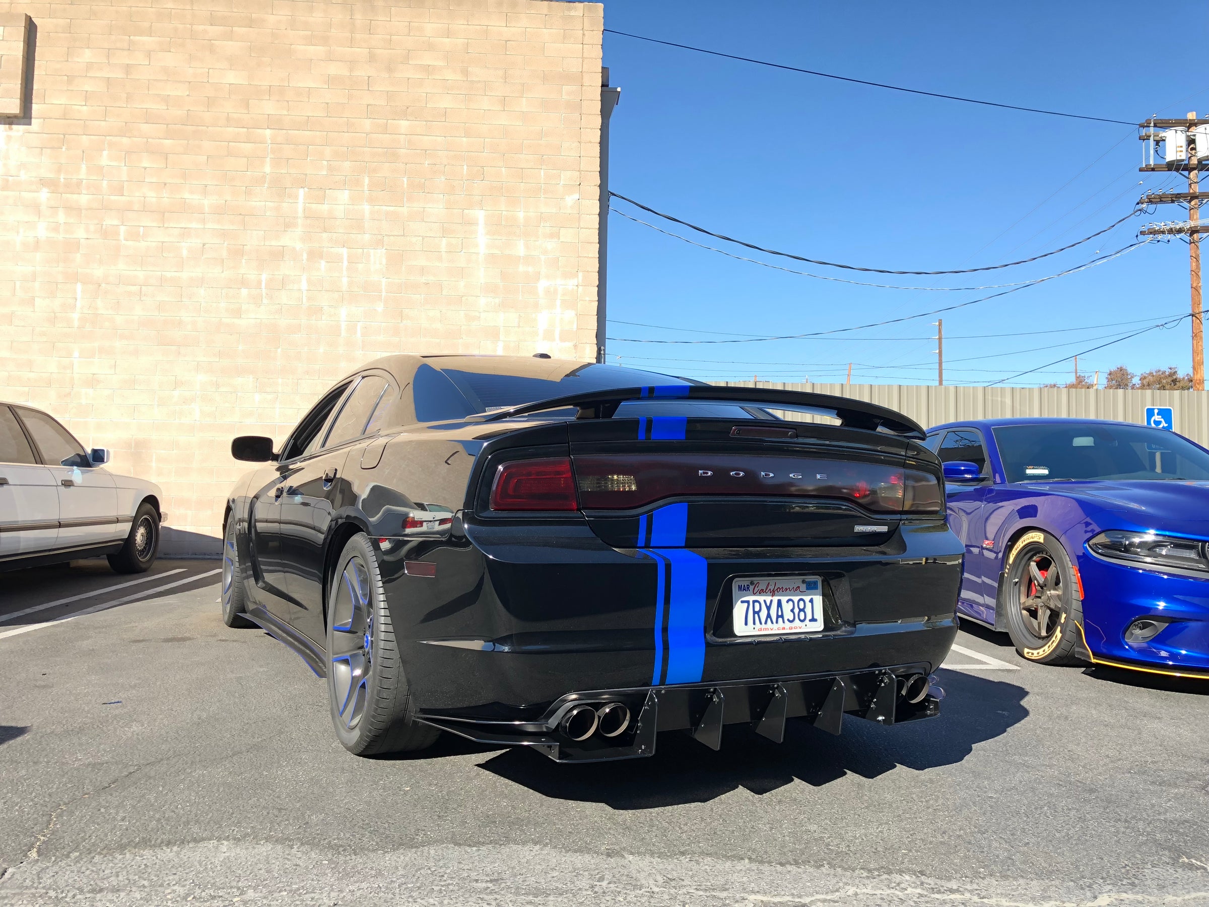 2012 dodge charger rt rear diffuser